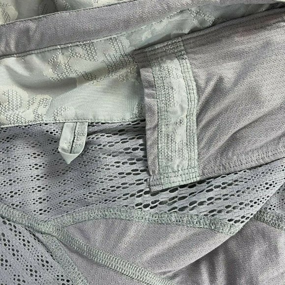 Lululemon Run Travel to Track Jacket Floral Jacquard Fossil Gray Lined Women 4 - Picture 10 of 12